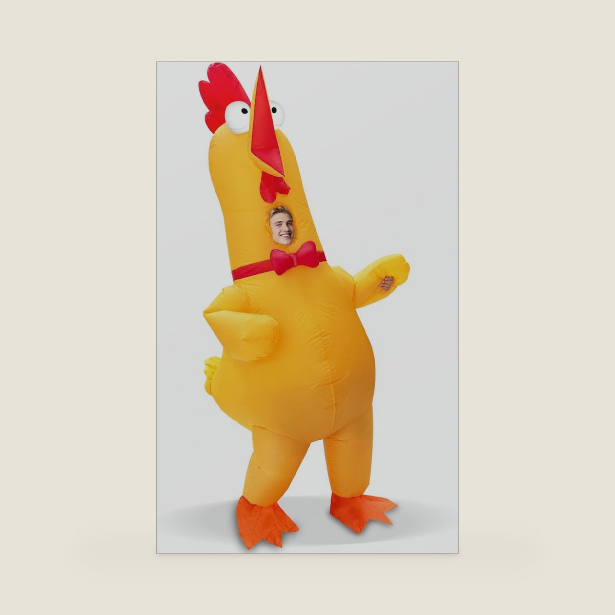 Camlinbo Halloween Inflatable Screaming Chicken Costume