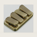 Fidget Toys Adults, EDC Metal Fidget Slider, Magnetic Haptic Fidget Clicker，Adult Fidget Toy for Anxiety ADHD, Cool Office Gadgets Gift for Dad Teens, Fidgets Toy for Men (Bronze)