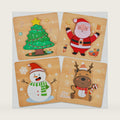 4 Pack Christmas Wooden Puzzles for Kids Jigsaw Puzzles Christmas Stocking Stuffers Toys Xmas Party Favors Gifts