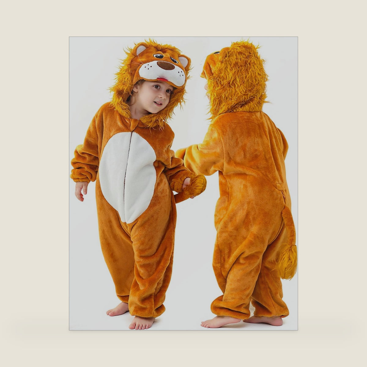 MICHLEY Infant Halloween Cosplay Costume Kids Animal Outfit Hooded Romper