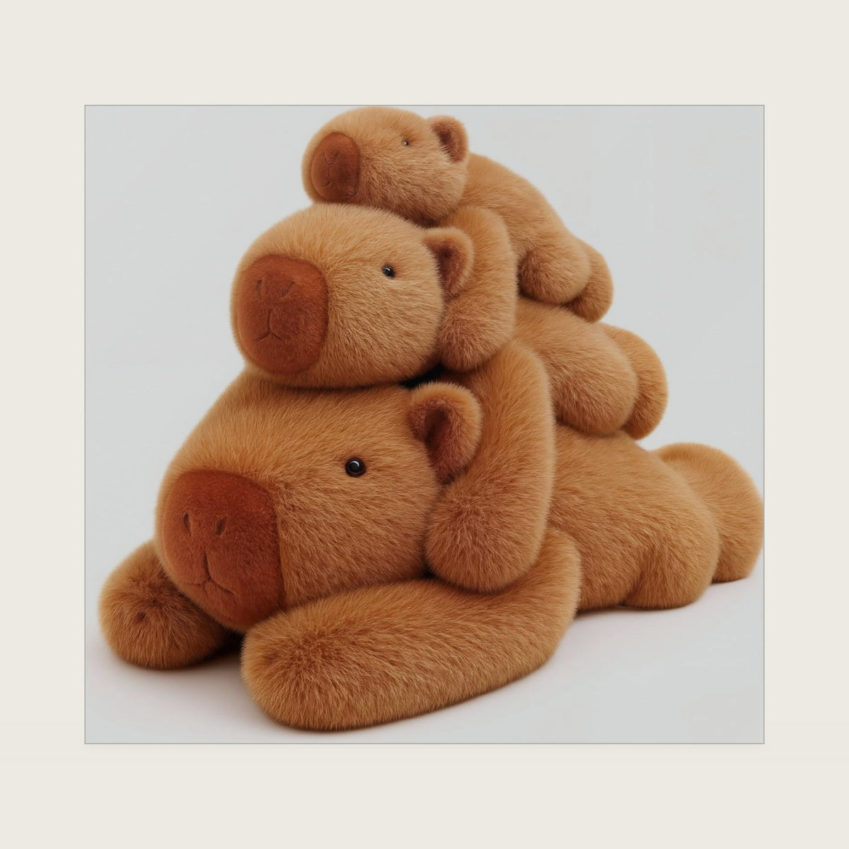 17in Weighted Capybara Plush, 1.54lb Soft Stuffed Animal for Kids