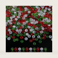 ZHIYUXI 400pcs Christmas Beads for Jewelry Making 6mm Christmas Glass Beads