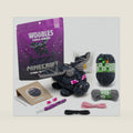 The Woobles Minecraft Crochet Kit – Beginner Crochet Kit for Adults & Kids, Easy Knitting Kit with Woobles Yarn, DIY Crafts, Crochet Animals, Minecrafts, Gift for Gamers & Crafters (Ender Dragon)