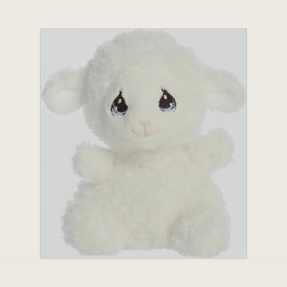 ® Adorable Precious Moments™ Luffie Lamb Palm Pals™ Stuffed Animal - Heartwarming Toy for Comforting Children - for Sentimental Gifts, Birthdays, and Adults - White 5 Inches