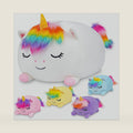Unicorn Plush, Stuffed Animal Set with 4 Baby Unicorns, Soft Stuffed Toy Pillow, Pink Birthday for Kids Boys Girls