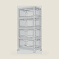 Kmiectse Clear Storage Bins with Lids - 4 Tier 23qt Plastic Stackable Bins