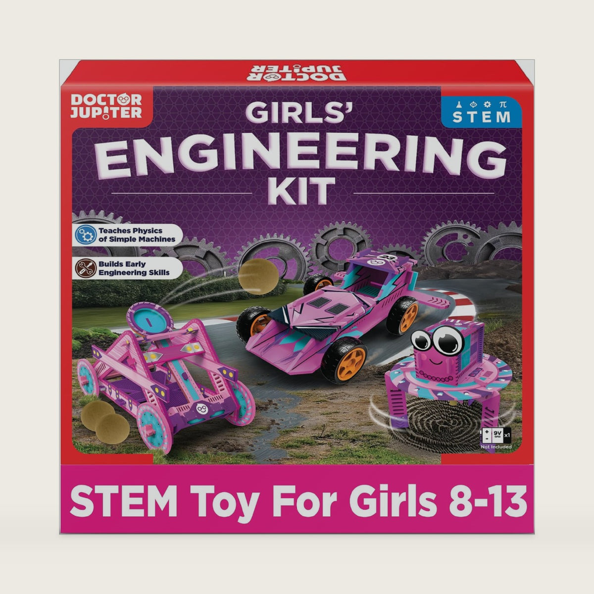 Doctor Jupiter Girls’ Engineering Kit for Kids Ages 8+, Birthday Gifts