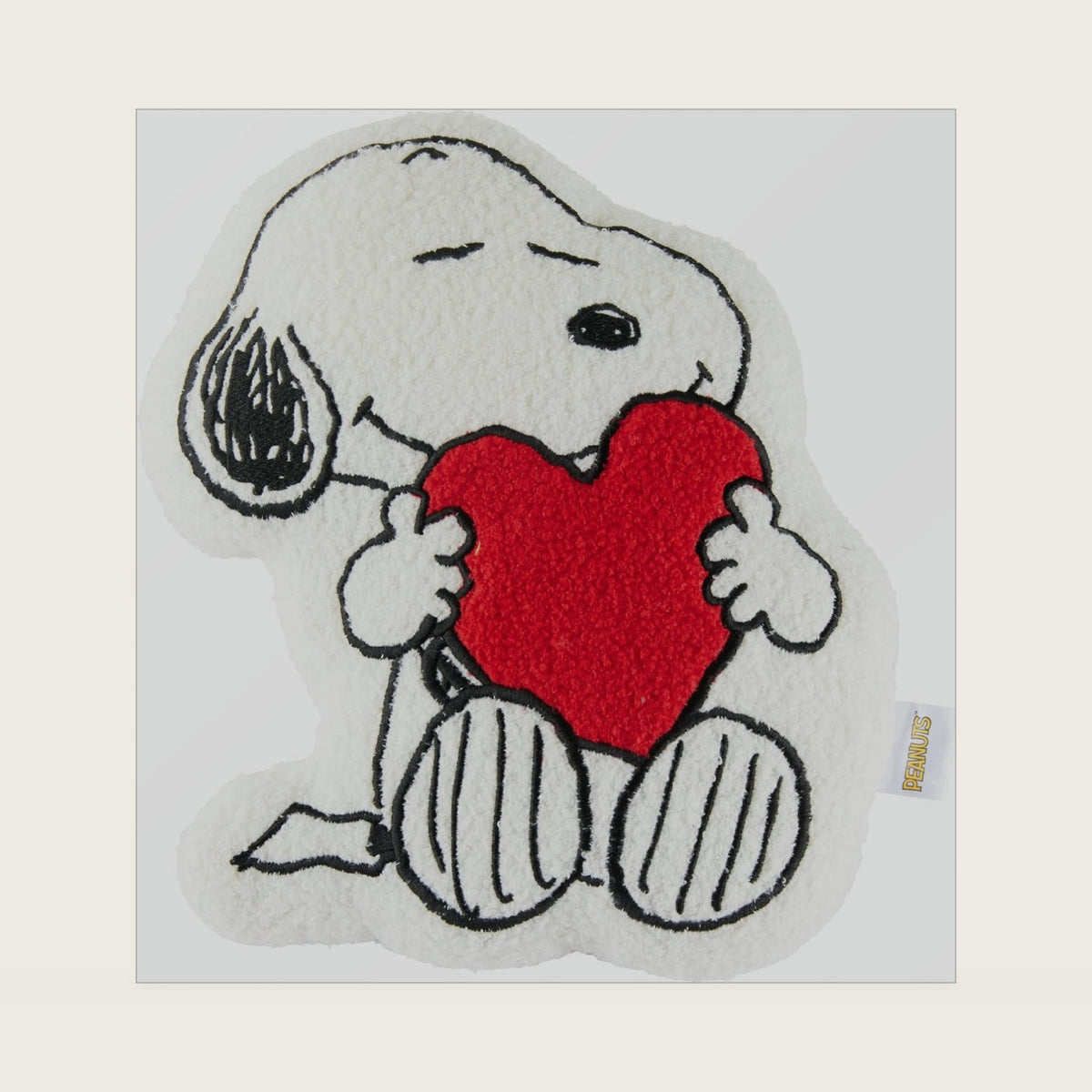 Get Trend Peanuts Snoopy Plush Cushion Pillow, Soft Plush Throw Pillow Cute Fluffy Cushion Bedroom Decor Cuddle Plushies, Gifts for Girls, Teens, Women (White Snoopy, L13.6 x W9.8)