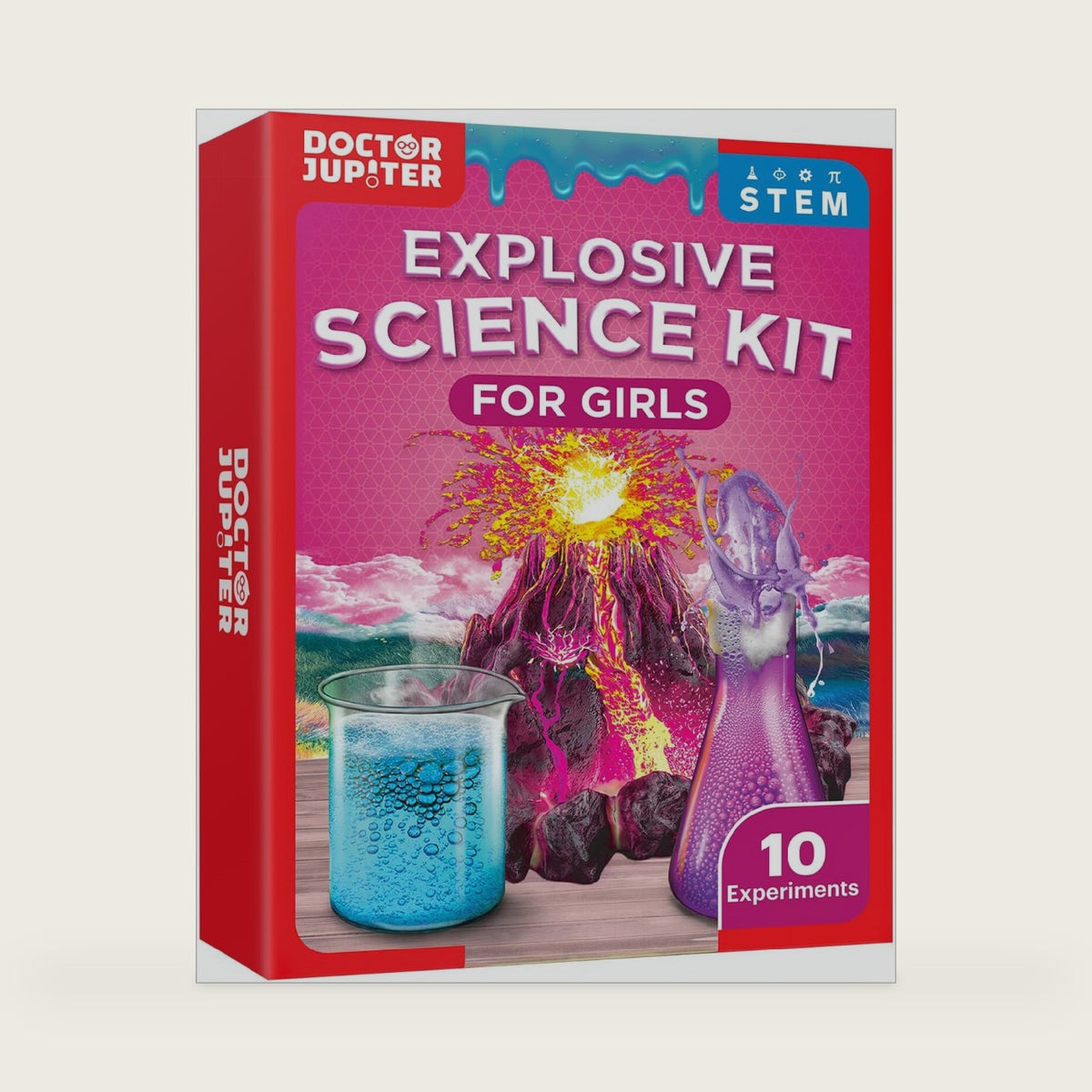 Doctor Jupiter Girls' Explosive Science Experiments Kit for Kids Ages 8+