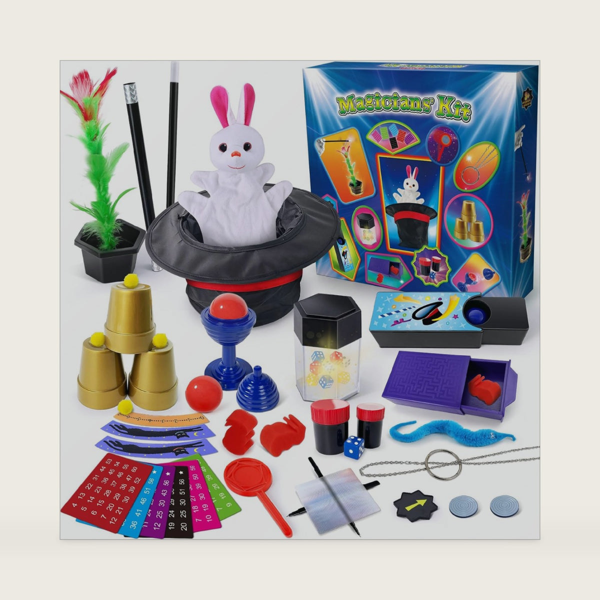 PATIFEED Magic Kit for Kids, 75+ Magic Tricks with Top Hat