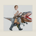 One Casa Inflatable Dinosaur Costume for Kids,Blow Up Halloween T Rex Suit