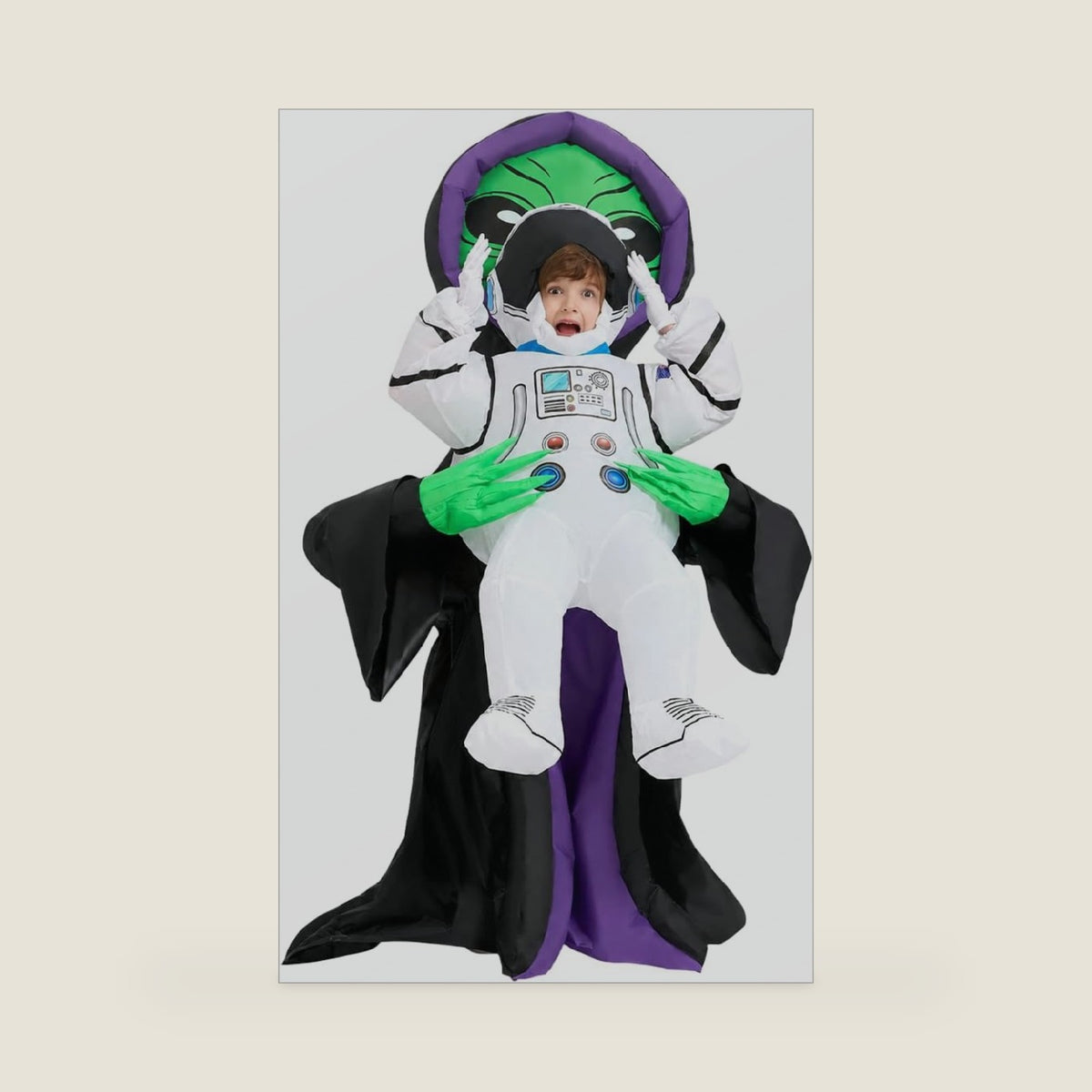 GOOSH Alien Costume Halloween Inflatable Costume for Kids Boys Girls Blow up for Parade Party Cosplay