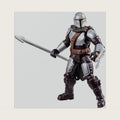 STAR WARS ActionVerse The Mandalorian 4.5-Inch Action Figure & Accessories, Reusable Accessory Storage Rack, Toys for Boys & Girls Ages 4+