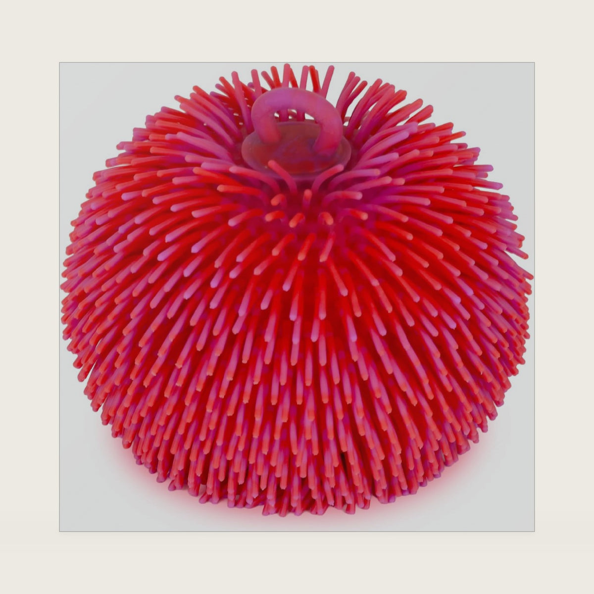 ArtCreativity Tie Dye Puffer Ball with Hanging Loop, Spiky Stress Relief Balls, 7 Inch Squeeze Fidget Toys for Kids, Calming Sensory Balls for Autistic Children, Party Favor
