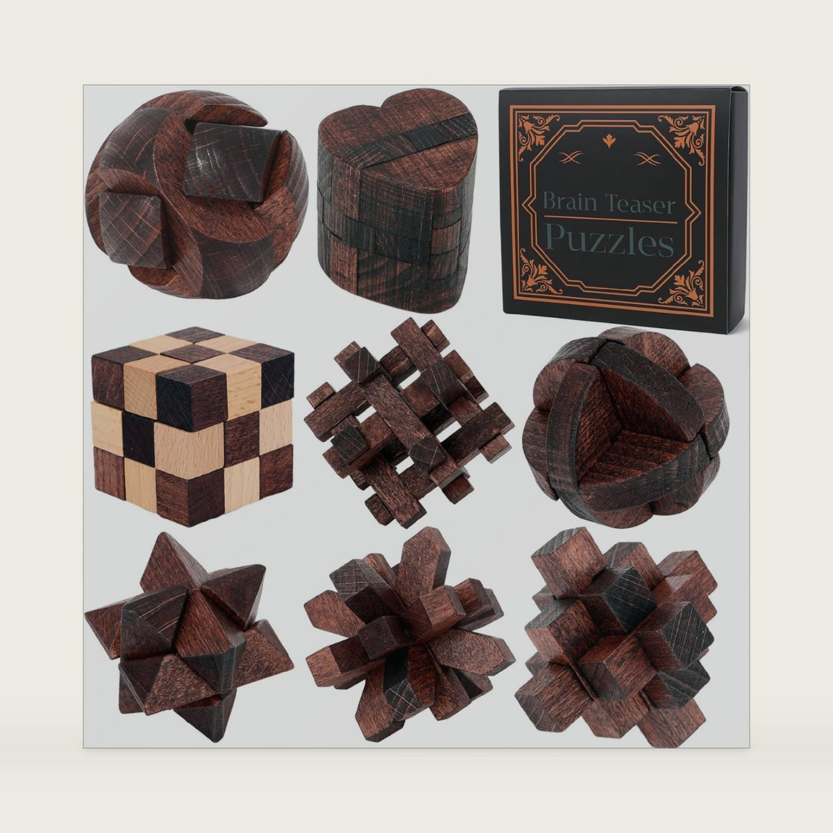 Mytothfy Brain Teaser Puzzles for Adults Teens Kids, 3D Puzzle Game Toys
