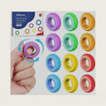 Fidget Rings for Kids, 12 Pack (Memphis)