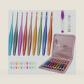 BsHooker Inline Crochet Hook Set Ergonomic Aluminum Crochet Hooks with Case