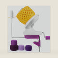 Caydo Manual Yarn Winder with Tension Spring for Tight Winding 4-7oz Cake