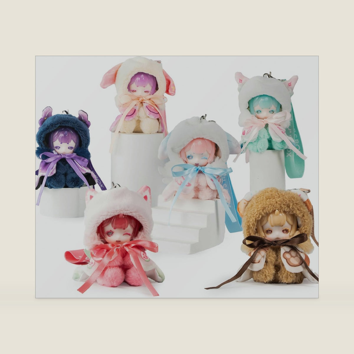 Antu Cute Petite Series Plush Blind Box 1PC (1 of 7 Possible Styles) Cute Figures Collectible Toys Birthday Gifts