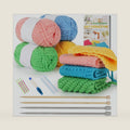 Aeelike Knitting Kit for Beginner Adult, Easy Dishcloth Knit Set, Color C