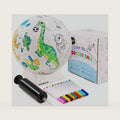 ZOOJOY Color Your Own Soccer Ball, Dinosaur Art Craft Kit, Girls Boys Gifts