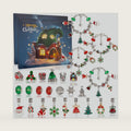 OuMuaMua 2 Sets of Christmas Advent Calendar Bracelets 2026 for Girls 24 Days Xmas Countdown Calendar DIY Jewelry Making Kit Gifts 44 Charm Beads 4 Bracelets for Kids Teens Women