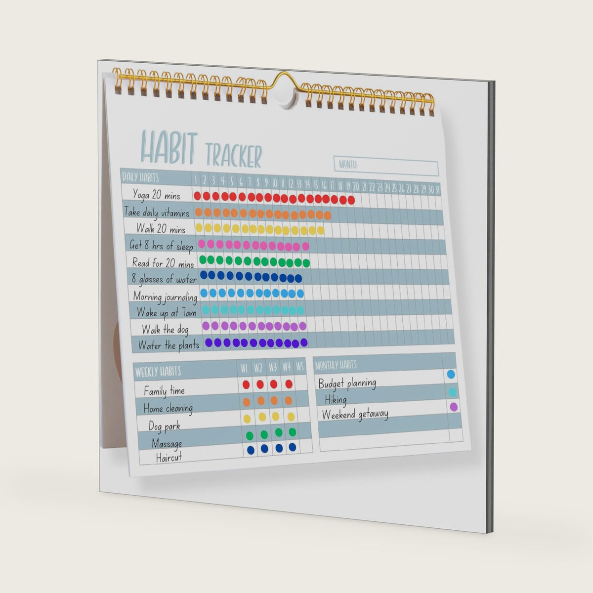 Lamare Habit Tracker Calendar 2026 – Premium Daily Habit Tracker Journal