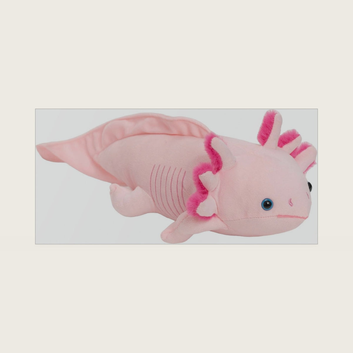 17" Pink Axolotl Plush Toy, Stuffed Salamander Animal for Kids