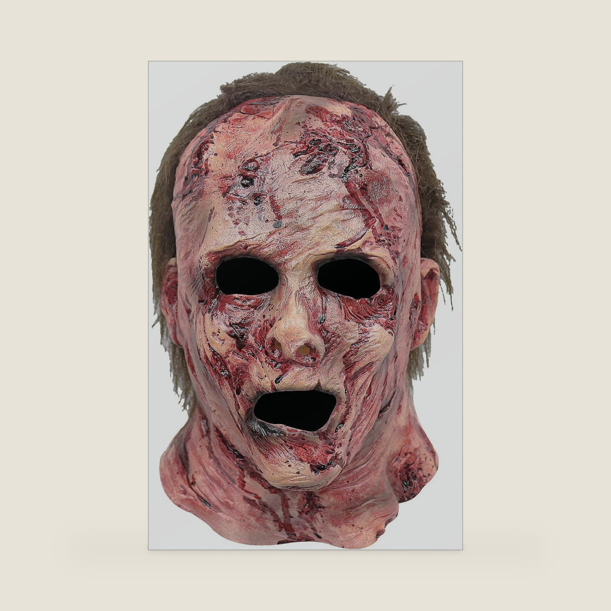 Scary Zombie Mask Bloody Realistic Killer Demon Latex Mask for Adults Men