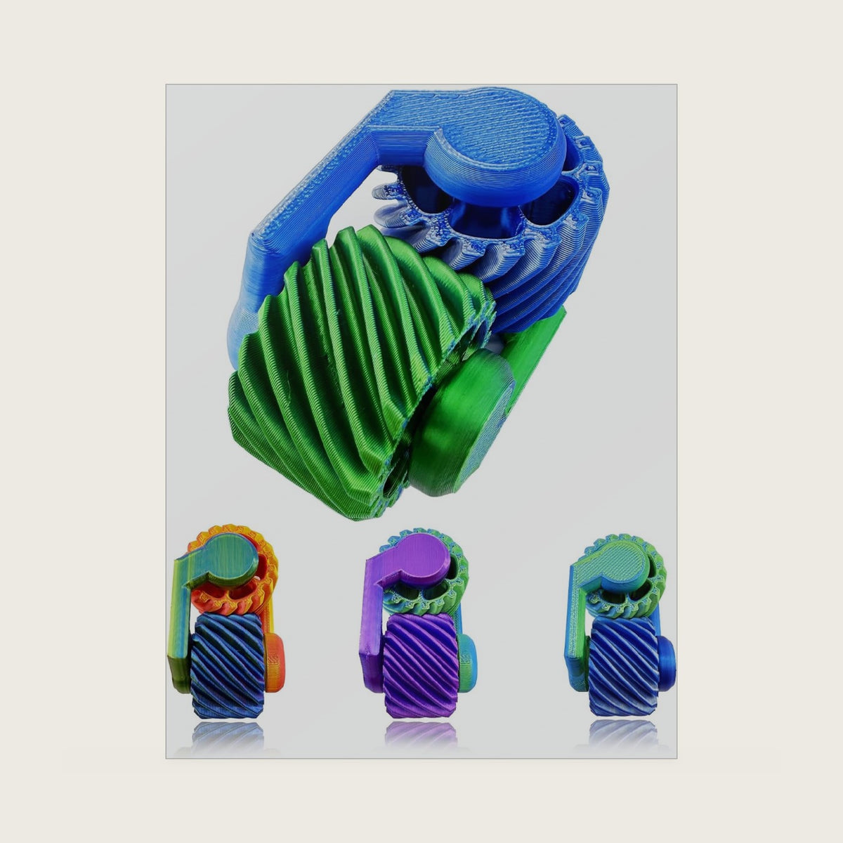 Easter Basket Stuffers for Teens Toddler Fidget Spinner 3D Printed Toys Gears, Fidget Toys for Kids Adults Sensory Toys for Anxiety Stress Relief, Easter Gifts for Kids, Party Favors Classroom Prizes