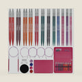 Weabetfu Interchangeable Knitting Needle Set Birch Wood Circular Needles