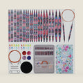 Mdoker Interchangebale Circular Knitting Needles Set 13 Pair Round Metal Knitting Needle Aluminum Circular Needle and Cables,Accessories,Case - Sizes US 2.5-15