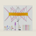 Yarn Swift Yarn Ball Winder Umbrella Knitting Yarn Holder for Skeins (Pink)