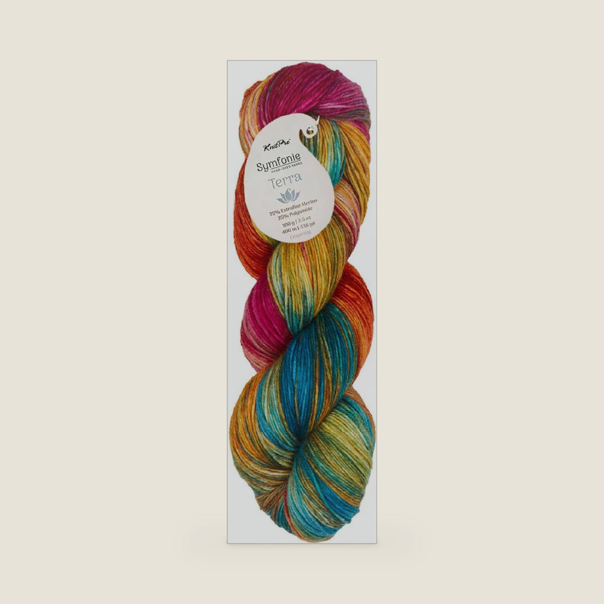 KnitPro Symfonie Fingering Weight Merino Wool Yarn 100g, Dragon Vine