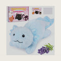 Microwavable Stuffed Animals,Blue Axolotl Plush, Cute Weighted Heating Pad