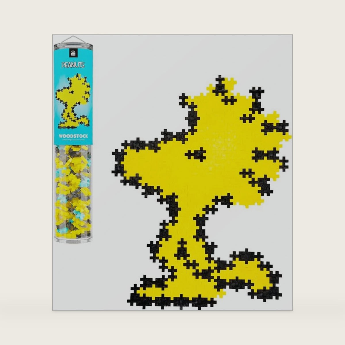 PLUS PLUS Puzzle By Number, Woodstock - Peanuts Merchandise, 275 Pieces