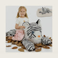 MaoGoLan Giant White Tiger Stuffed Animal, 47" Realistic Tiger Plush Pillow