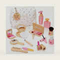 Wooden Pretend Play Makeup for Toddlers 1-3,100% Safe & Non Toxic