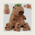 Youthfuljive 5 in 1 Capybara Plush Toys 12.8" Mommy Capybara Stuffed Animal with 3 Babies Capibaras Peluches Inside Soft Stuffed Capybara Pillow Plushies for Kids Christmas Birthday Gifts Party Decor