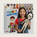MyBODY Large Human Body Anatomy Model for Kids & Teens - Bottom-to-Top Magnetic Assembly Toy & Educational Learning Kit with Skeleton Base, 7 Puzzle Layers incl. Muscular, Digestive & Nervous Systems