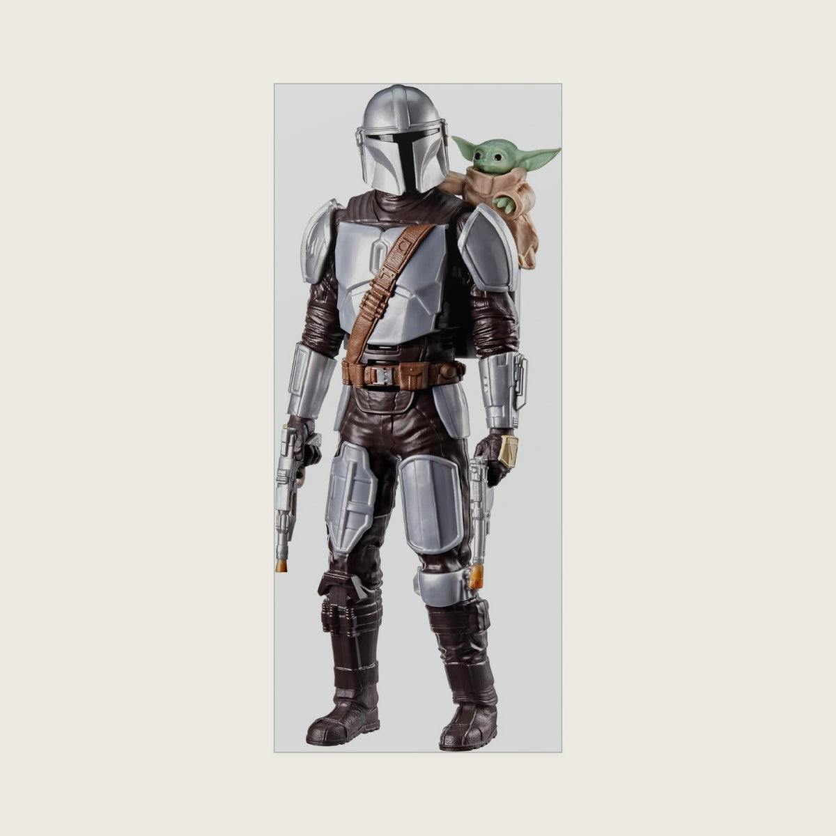 STAR WARS The Mandalorian & Grogu Bounty Blaster, 11-Inch Action Figure with Sound Effects, Interactive Toys for Boys & Girls Ages 4+