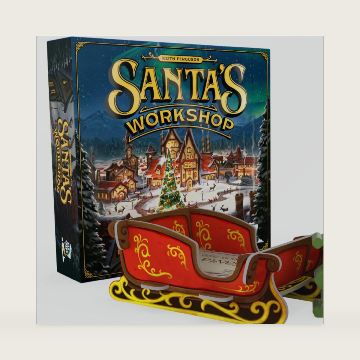 Santa's Workshop Standard Edition (2nd Ed) - Christmas-Themed Board Game by Elf Creek Games for Adults & Families, Fun Holiday Strategy Game, Worker Placement Game for 2-5 Players, 30-60mins Gameplay