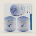 Yarn for Crocheting,Gradient Cake Crochet Yarns for Knitting,3 Pack