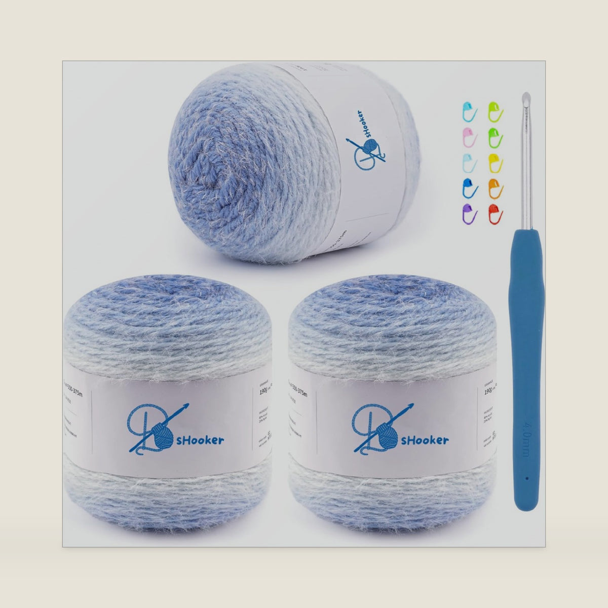 Yarn for Crocheting,Gradient Cake Crochet Yarns for Knitting,3 Pack