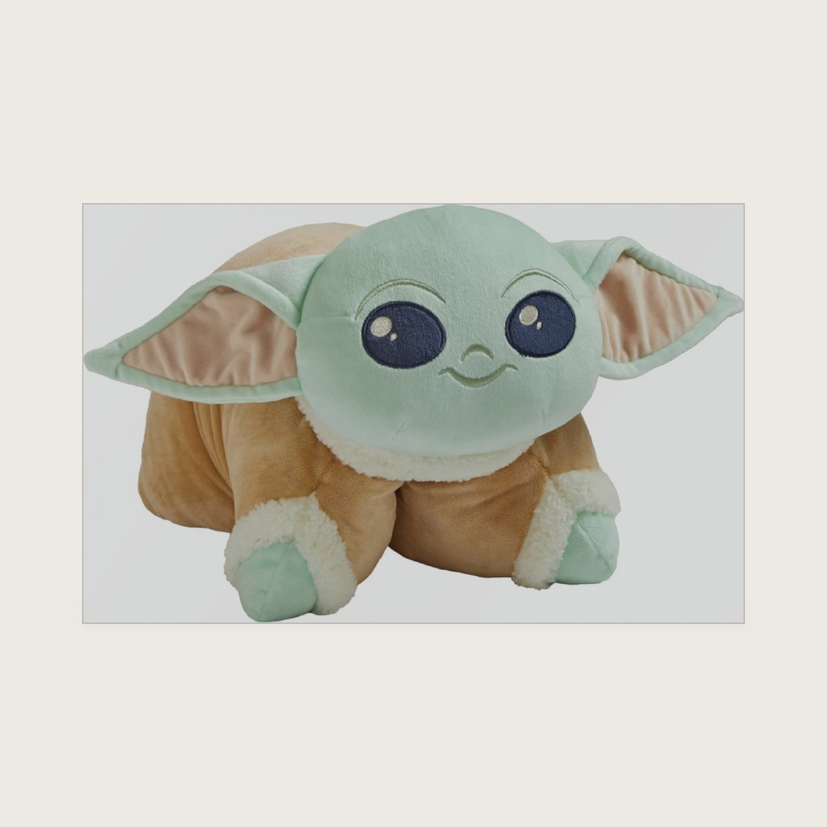 Pillow Pets Mandalorian Baby Yoda, 16" Stuffed Animal Plush Toy