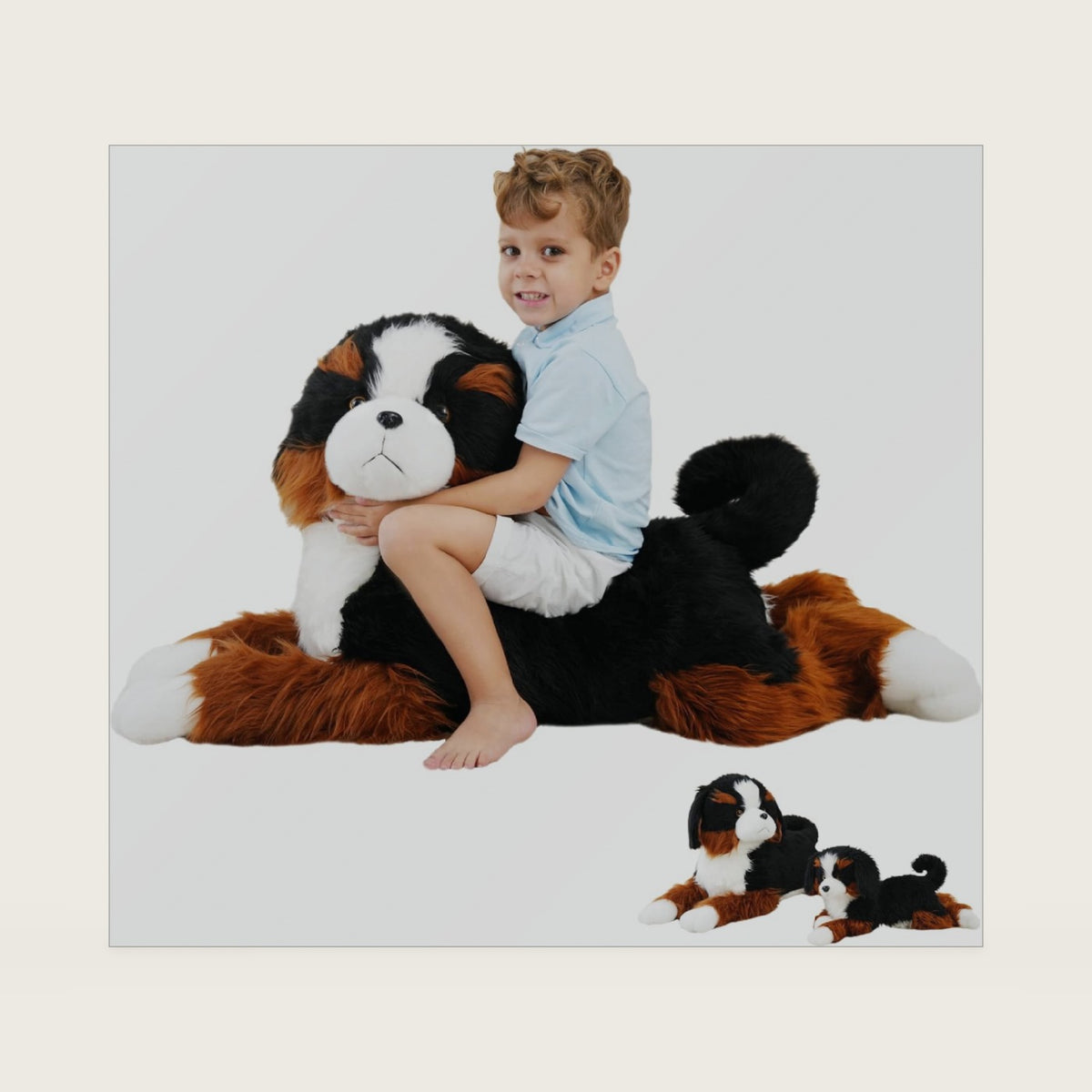 Giant Dog Stuffed Animals, Soft Large Dog Plush, Bernese Mountain Dog Stuffed Animal, Toy Gifts for Kids & Adults, 4.5 lbs, 40 inch