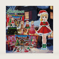 Christmas Magnetic Dress Up Dolls for Girls, Santa's Helper & Elf Princess Dress Up Toy Set with 3D Winter Scene, Travel Christmas Activity, Perfect Holiday Birthday Gift for Toddler Girls Ages 3-7