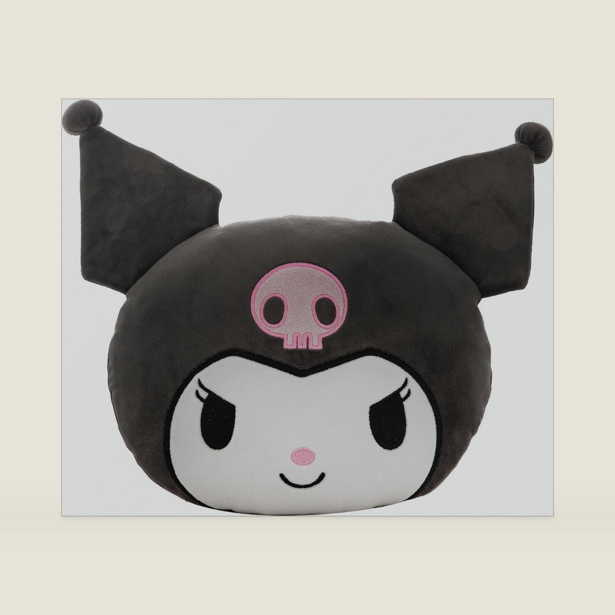 Northwest Kuromi Cloud Pillow, 12 Inch Plush Stuffed Pillow, Soft Kawaii Bedroom Decor, Officially Licensed Gift for Kids, Girls and Teens