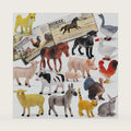 KarberDark 15 Pcs Farm Animal Toy Set with Educational Booklet and Gift Box