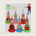 6 Pack Inflatable Christmas Ring Toss Games Gingerbread Man Inflatable Ring Toss Game,Christmas Party Games for Kids,Adults,Family,Indoor Outdoor Game Garden Toys Gifts